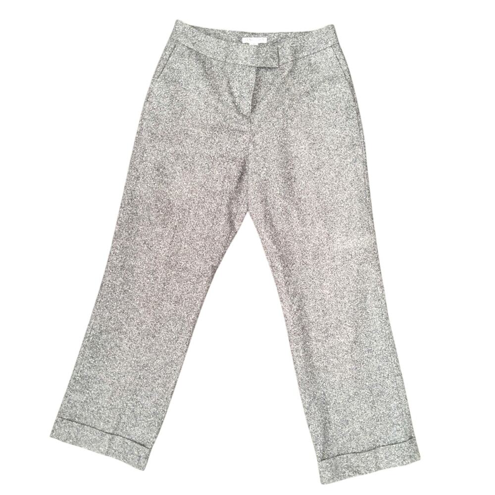 Vtg Pendleton virgin wool /silk dress pants straight leg Gray tweed 10 petite W